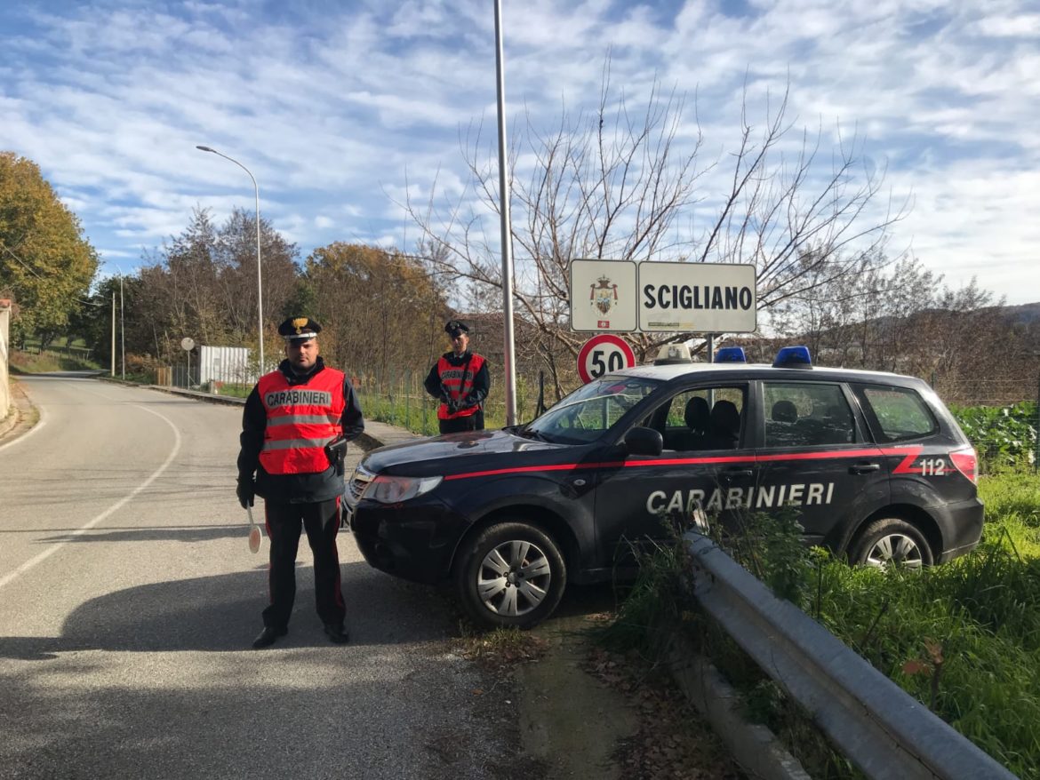 scigliano carabinieri incendio